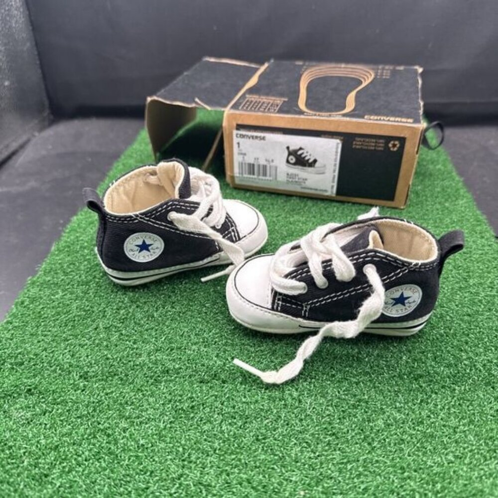 Baby Converse First Star Sneaker Soft Sole Classic Crib Walkers Size 1